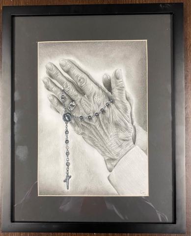 Hands praying